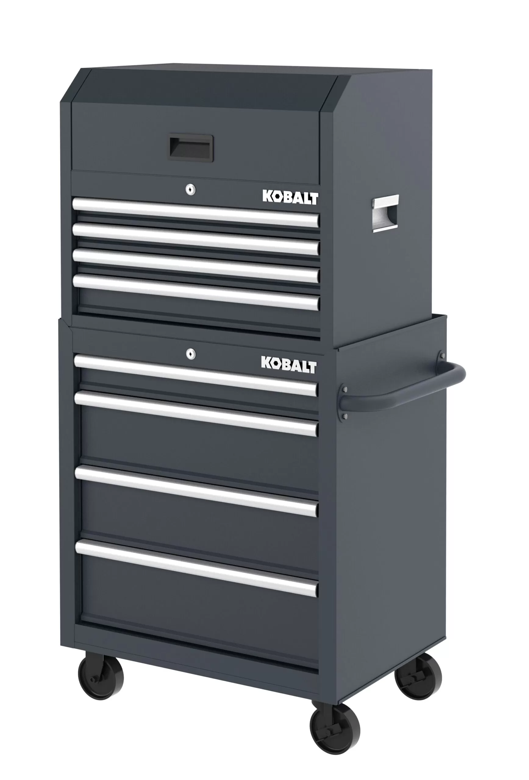 Kobalt 26-in W x 22-in H 4-Drawer Steel Tool Chest (Gray)