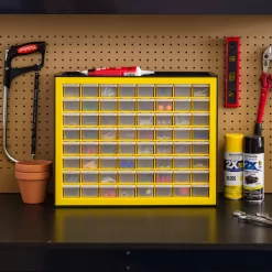 IRIS 64-Compartment Plastic Small Parts Organizer