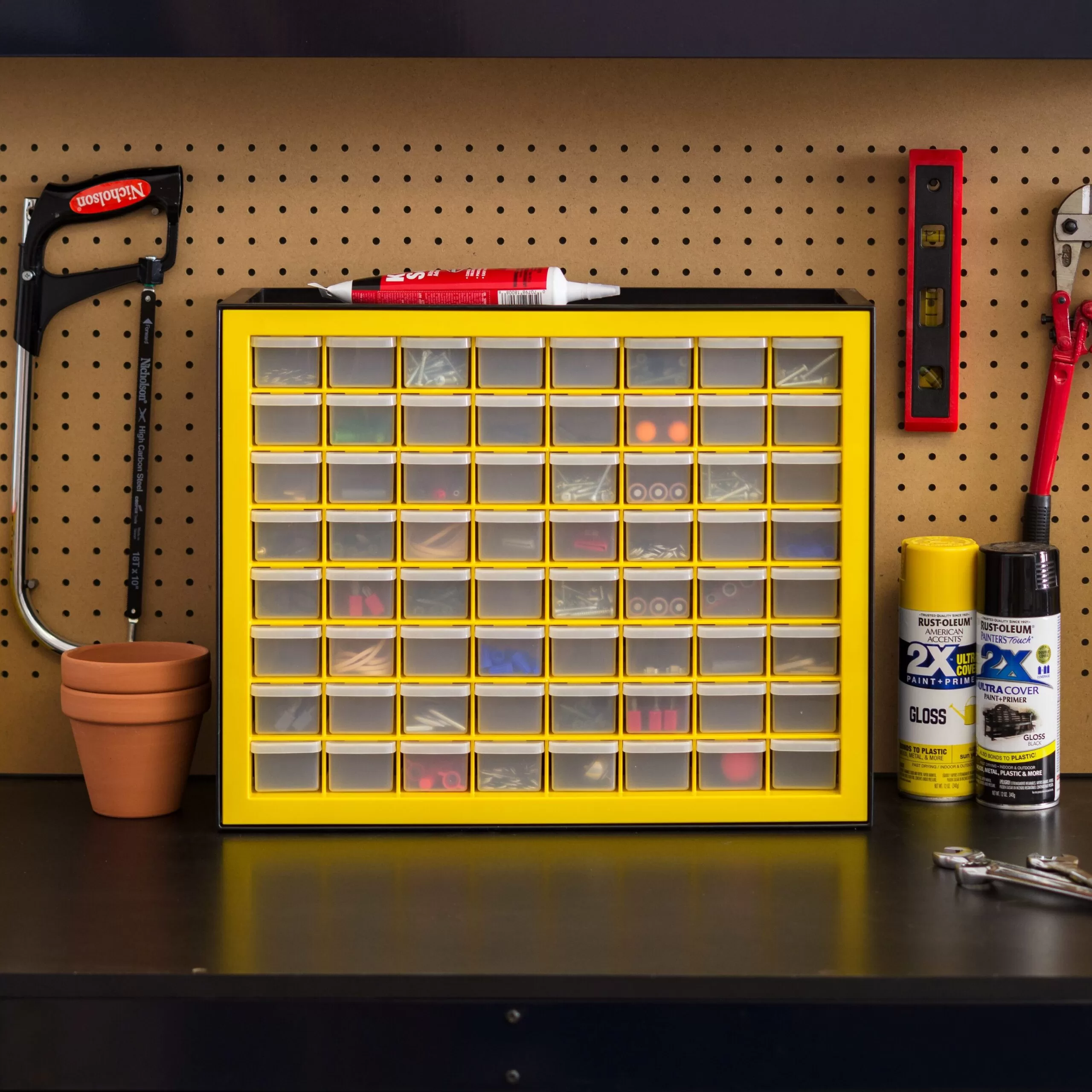 IRIS 64-Compartment Plastic Small Parts Organizer