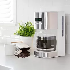 Kenmore 12-Cup White, Silver Commercial/Residential Drip Coffee Maker