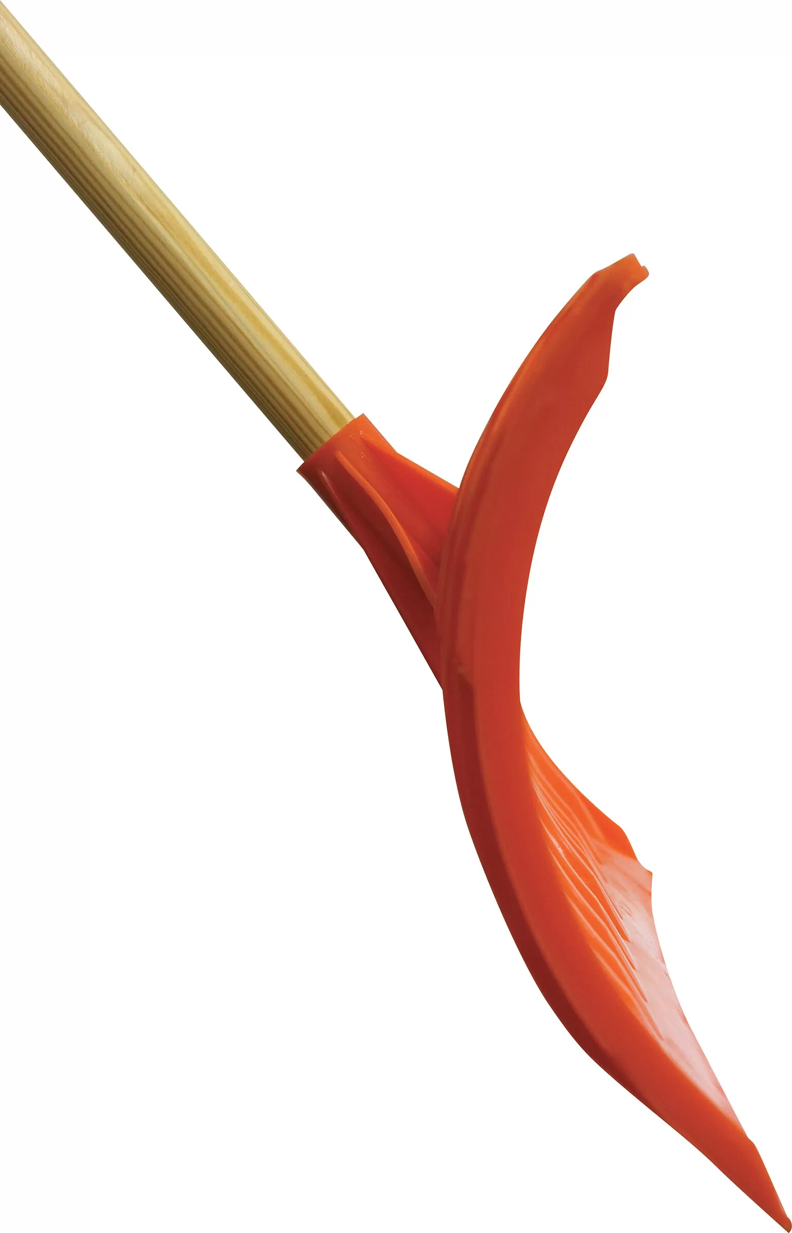 EMSCO GROUP 25-in Poly Snow Shovel with 50-in Wood Handle