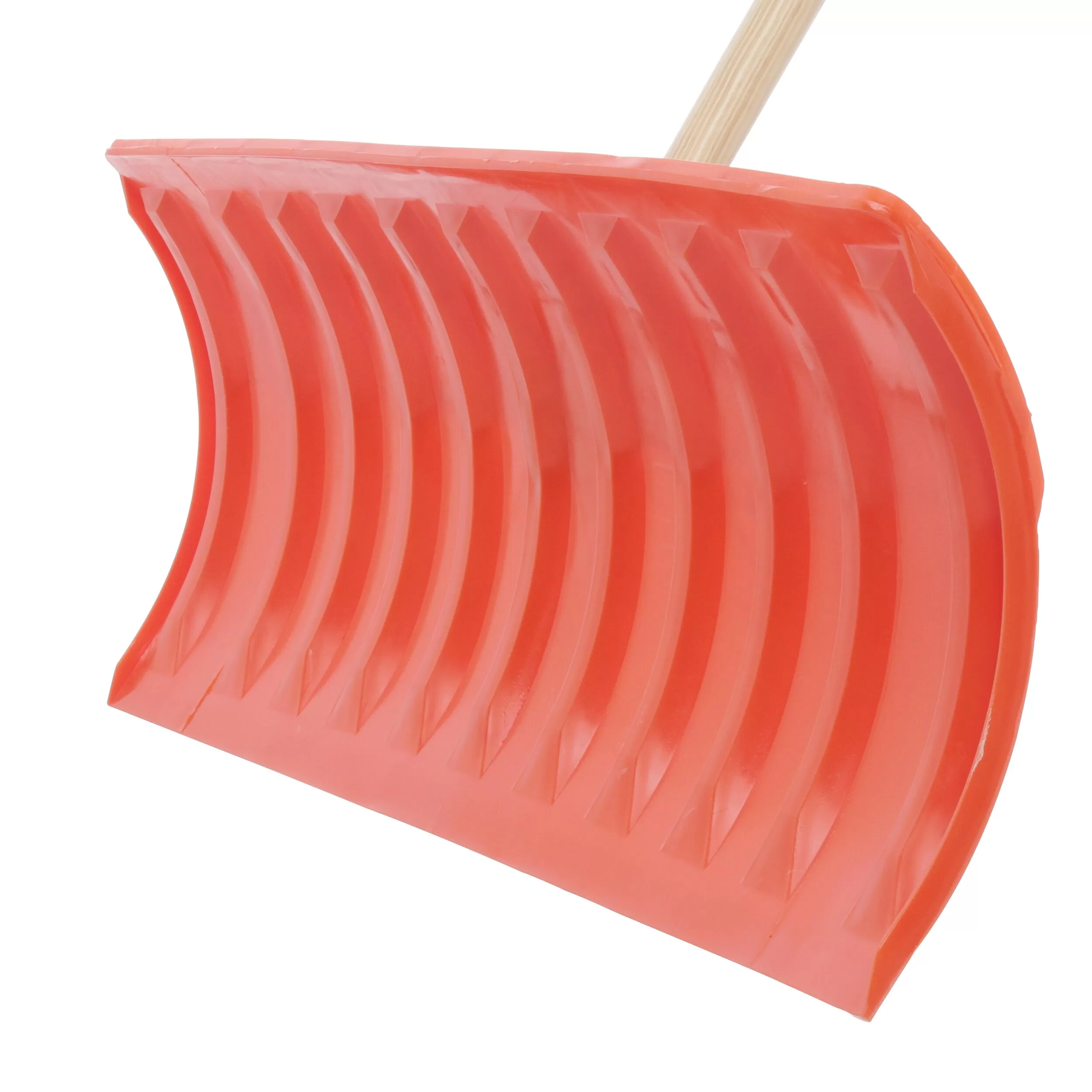 EMSCO GROUP 25-in Poly Snow Shovel with 50-in Wood Handle