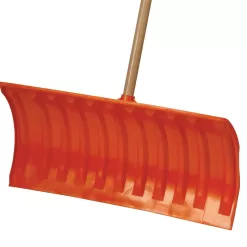 EMSCO GROUP 25-in Poly Snow Shovel with 50-in Wood Handle