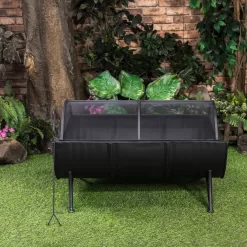 Deko Living 35.5-in W Black Iron Wood-Burning Fire Pit