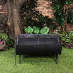 Deko Living 35.5-in W Black Iron Wood-Burning Fire Pit