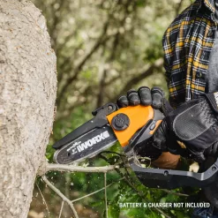 WORX Power Share 20-volt 6-in Battery Chainsaw (Battery and Charger Not Included)