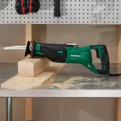Metabo HPT Reciprocating Saw CR13VSTM 11-Amp Variable Speed Corded | Orbital Function Switch | Bevel Gear Drive System | Adjustable Pivot Foot