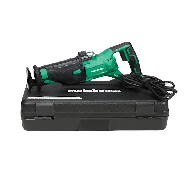 Metabo HPT Reciprocating Saw CR13VSTM 11-Amp Variable Speed Corded | Orbital Function Switch | Bevel Gear Drive System | Adjustable Pivot Foot