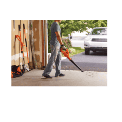 BLACK+DECKER LSW221 20-volt Max 80-CFM 130-MPH Handheld Cordless Electric Leaf Blower (Battery Included)