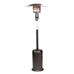 Legacy Heating 47000-BTU Mocha Stainless Steel Floorstanding Liquid Propane Patio Heater