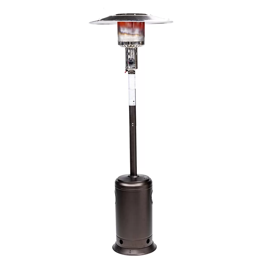 Legacy Heating 47000-BTU Mocha Stainless Steel Floorstanding Liquid Propane Patio Heater