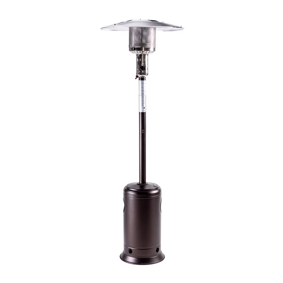 Legacy Heating 47000-BTU Mocha Stainless Steel Floorstanding Liquid Propane Patio Heater