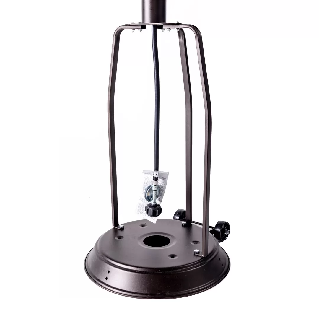 Legacy Heating 47000-BTU Mocha Stainless Steel Floorstanding Liquid Propane Patio Heater