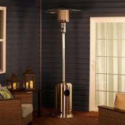 Legacy Heating 47000-BTU Stainless Steel Stainless Steel Floorstanding Liquid Propane Patio Heater