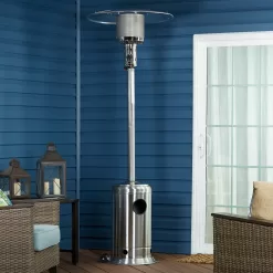 Legacy Heating 47000-BTU Stainless Steel Stainless Steel Floorstanding Liquid Propane Patio Heater
