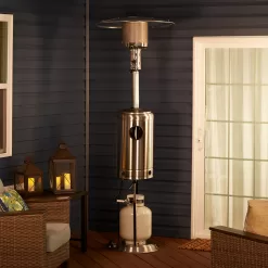 Legacy Heating 47000-BTU Stainless Steel Stainless Steel Floorstanding Liquid Propane Patio Heater