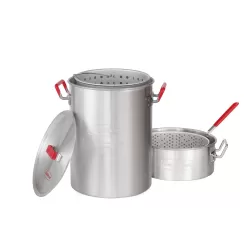 Creole Feast Premium Aluminum Propane 30-Quart 20-lb. cylinder Electronic Ignition Gas Turkey Fryer