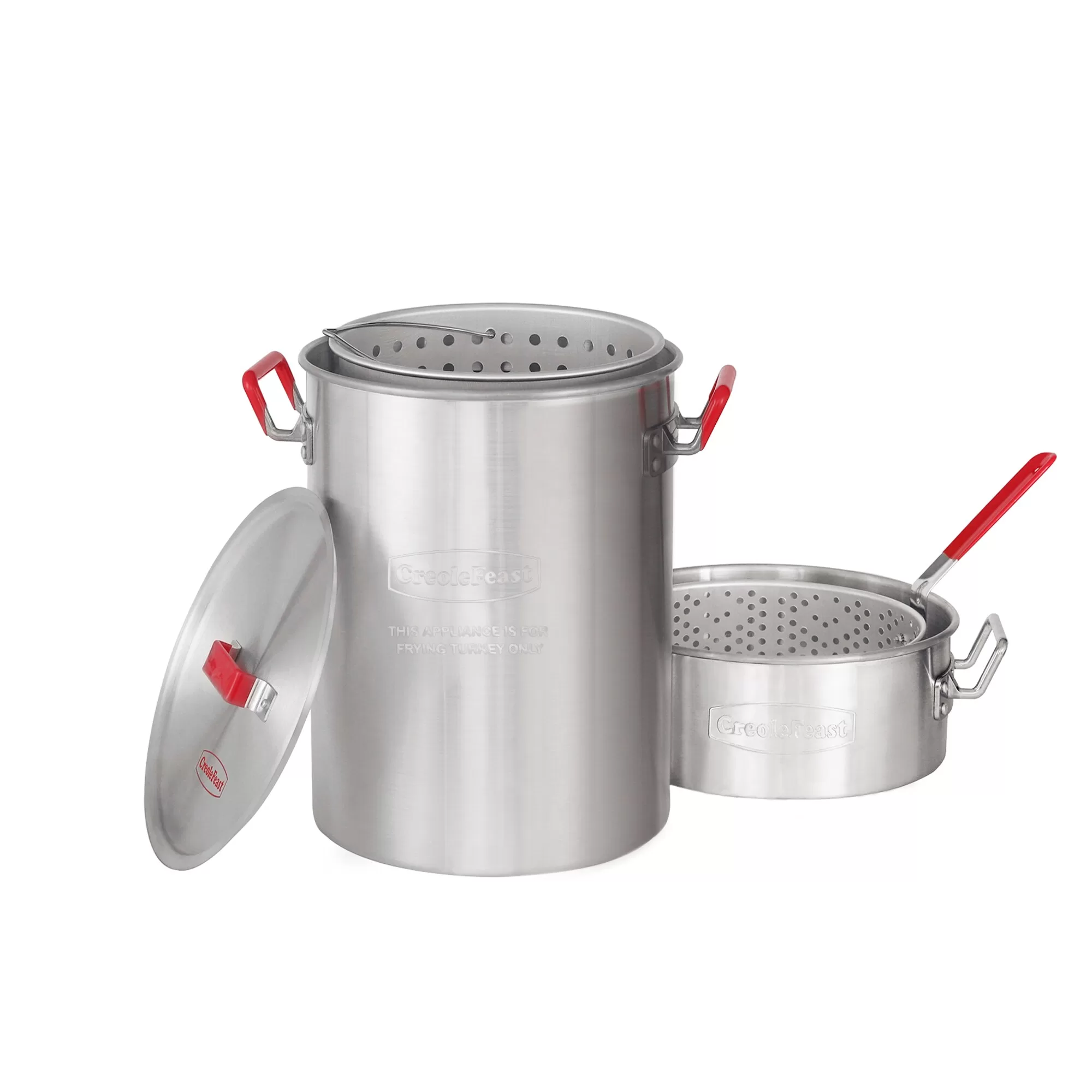 Creole Feast Premium Aluminum Propane 30-Quart 20-lb. cylinder Electronic Ignition Gas Turkey Fryer