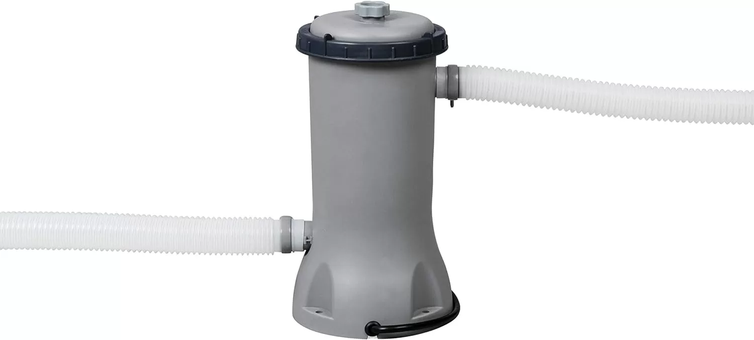 Bestway Power Steel 14' x 8'2" x 39.5" Oval Above Ground Pool Set | Includes 530gal Filter Pump, Ladder, ChemConnect Dispener