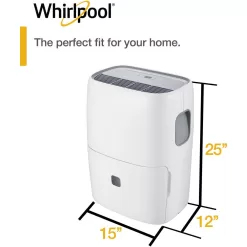 Whirlpool 50-Pint 2-Speed Dehumidifier with Built-In Pump ENERGY STAR (For Rooms 3001+ Sq ft)