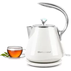 Elite White 5-Cup Corded Electric Kettle