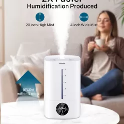 Qacofee 5L Humidifiers for Bedroom, Qacofee Humidifier, Whisper-Quiet Air Humidifier for 50H Runtime