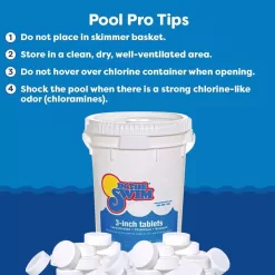 In The Swim 3 Inch Stabilized Chlorine Tablets for Sanitizing Swimming Pools