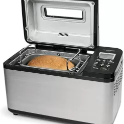 Zojirushi BB-PDC20BA Home Bakery Virtuoso Plus Breadmaker, 2 lb. loaf of bread, Stainless Steel/Black