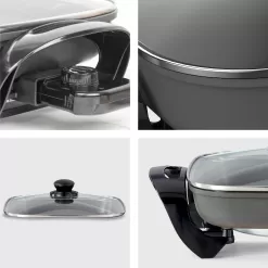 Kenmore 12-in L x 12-in W 1350-Watt Non-stick Electric Skillet
