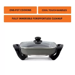 Kenmore 12-in L x 12-in W 1350-Watt Non-stick Electric Skillet