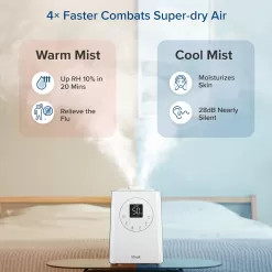 LEVOIT LV600S Smart Warm and Cool Mist Humidifiers for Home Bedroom Large Room - Quiet Sleep Mode