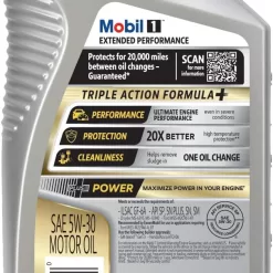Mobil 1 Extended Performance Full Synthetic Motor Oil 5W-30, 6-pack of 1 quarts
