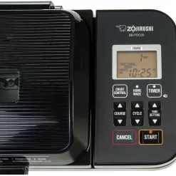 Zojirushi BB-PDC20BA Home Bakery Virtuoso Plus Breadmaker, 2 lb. loaf of bread, Stainless Steel/Black