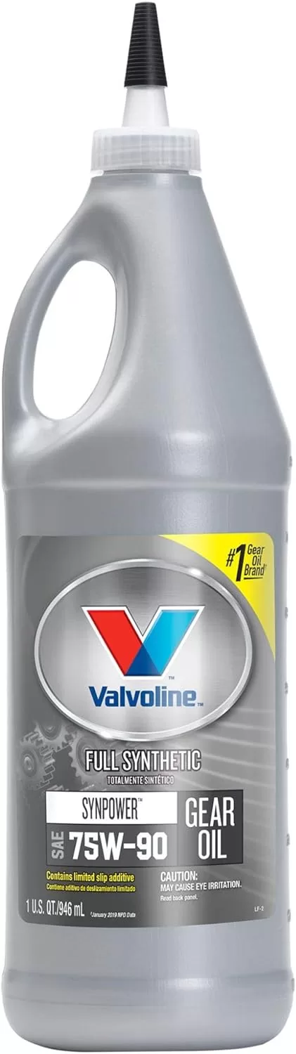 Valvoline SynPower SAE 75W-90 Full Synthetic Gear Oil 1 QT, Case of 12