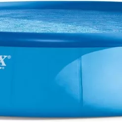 Intex Easy Set 18 Foot by 48 Inch Round Inflatable Above Ground Swimming Pool, Blue