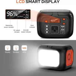 Portable Power Station 97Wh Power Bank 26400mAh Battery Pack Fasting Charging 150W AC Outlet Solar Generators