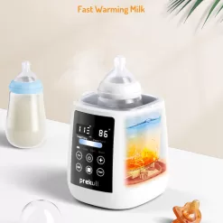 Prekull Fast Baby Bottle Warmer for Breastmilk, Formula with Accurate Temp Control, Bottle Warmers for All Bottles