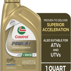 Alternative view of Castrol Power1 4T 10W-50 Full Synthetic Motorcycle Oil, 1 Quart, Pack of 6