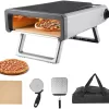 Towallmark 12" Pizza Oven, Outdoor Pizza Oven with Gas Powered Propane and Portable Maker Accessories