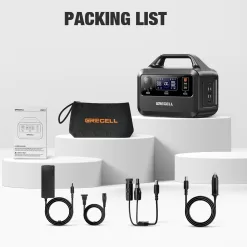 GRECELL Portable Power Station 300W, 230Wh LiFePO4 (LFP) Battery