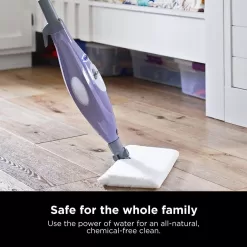 Shark S3501 Steam Pocket Mop Hard Floor Cleaner, Soft-Grip Handle and Powerful Steam, Purple