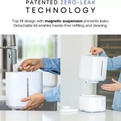 MIKO Humidifier With Cool and Warm Mist, Ultrasonic Humidifiers