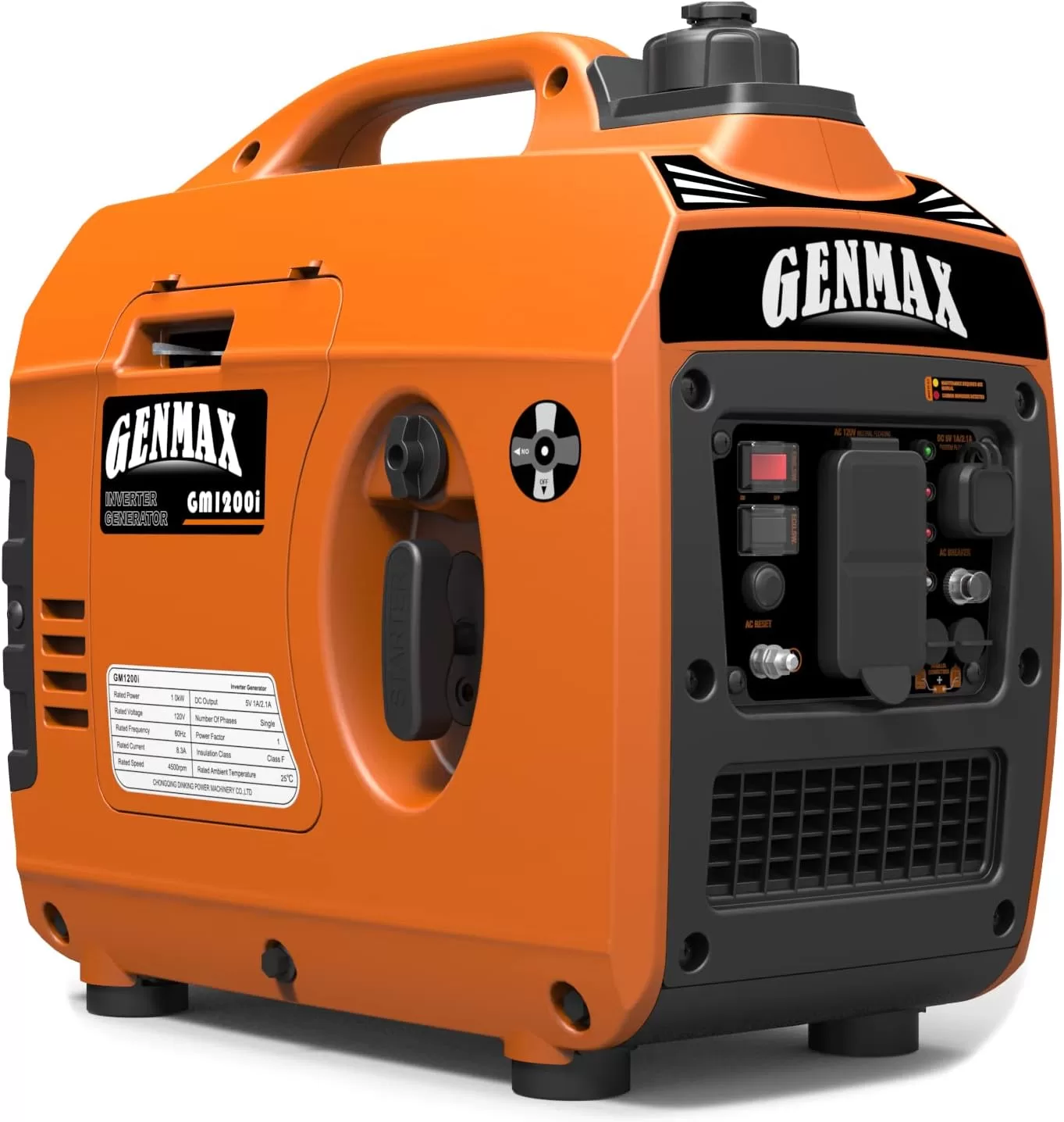 GENMAX Quiet Power Series Inverter Generator, Gas Powered, EPA Compliant
