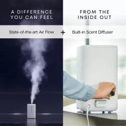 MIKO Humidifier With Cool and Warm Mist, Ultrasonic Humidifiers