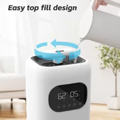 Humidifiers for Bedroom Large Room, 2.3Gal/9L Quiet Humidifiers for Bedroom