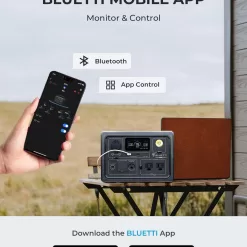BLUETTI Portable Power Station EB3A, 268Wh LiFePO4 Battery Backup w/ 2 600W (1200W Surge) AC Outlets