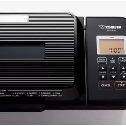 Zojirushi BB-PDC20BA Home Bakery Virtuoso Plus Breadmaker, 2 lb. loaf of bread, Stainless Steel/Black