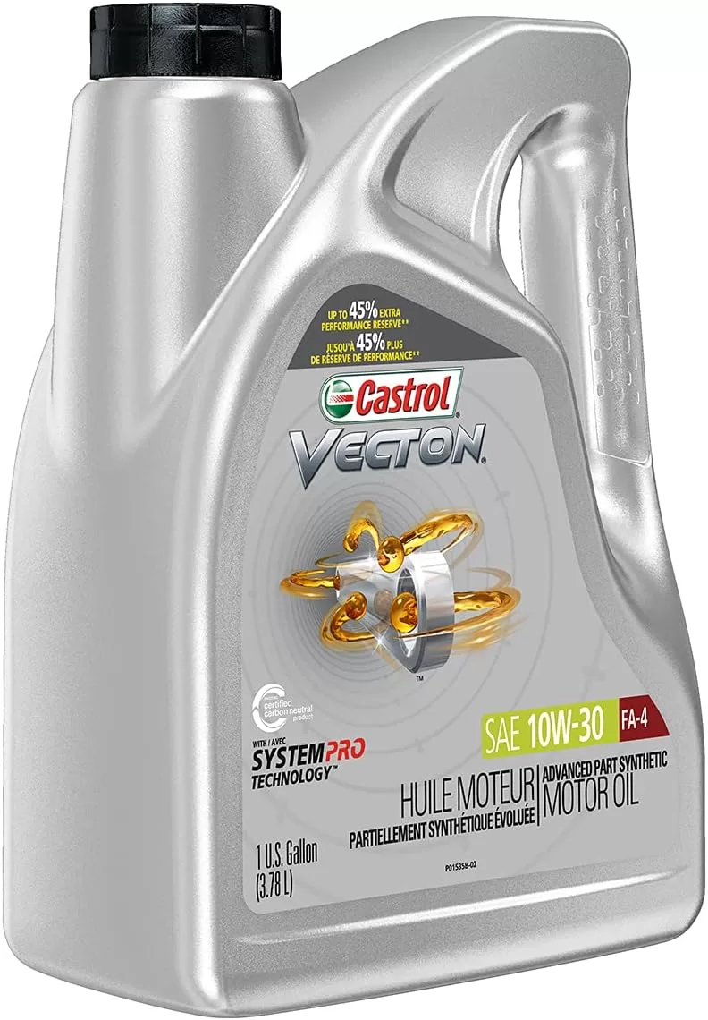 Castrol Vecton 10W-30 FA-4 Part Synthetic Diesel Engine Oil, 1 Gallon, Pack of 3