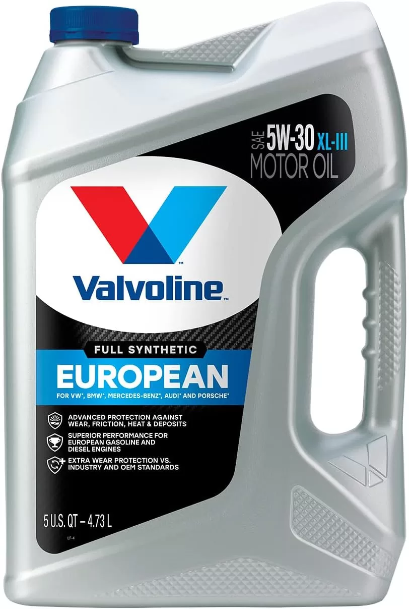 Valvoline European Vehicle Full Synthetic XL-III SAE 5W-30 Motor Oil 5 QT, Case of 3