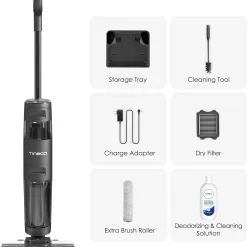 Tineco Floor ONE S3 Breeze Cordless Hardwood Floors Cleaner, Lightweight Wet Dry Vacuum Cleaners